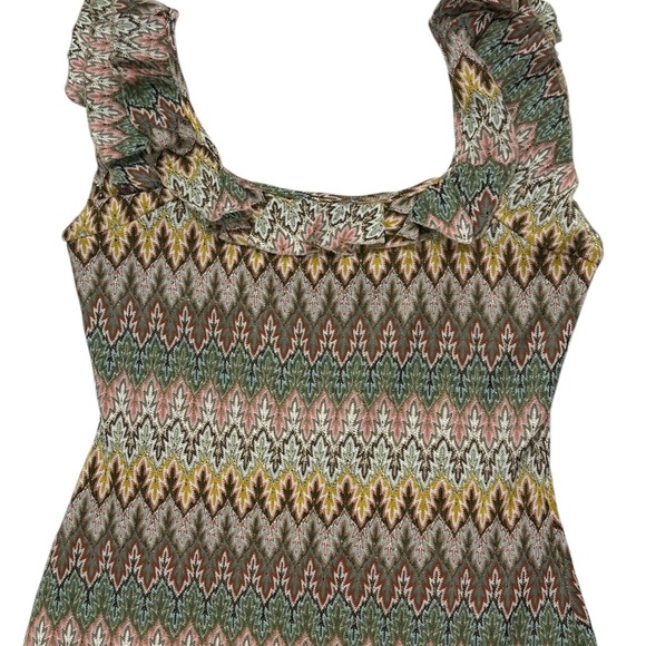 Sundance Southwestern Hippie Boho Crochet Multicolor Maxi Dress, Sz 8 - Picture 2 of 11